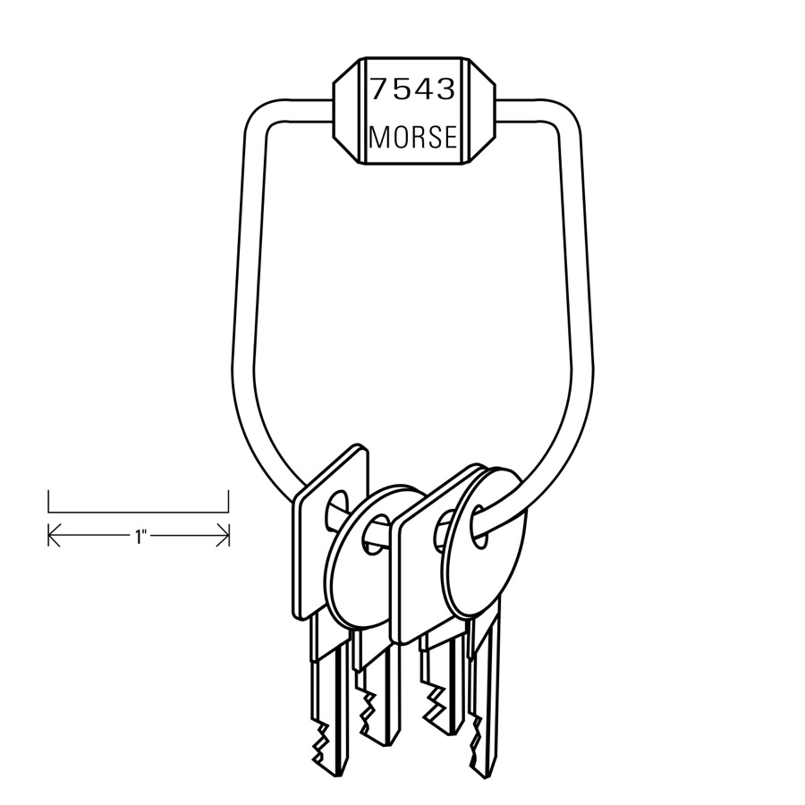Morse KeyRing™ Medium Security Seals Online by BSealed