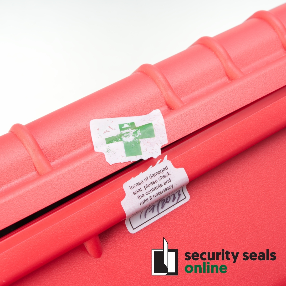 XSafe 50x30mm NT First Aid Kit Security Seal Label Security Seals Online by BSealed
