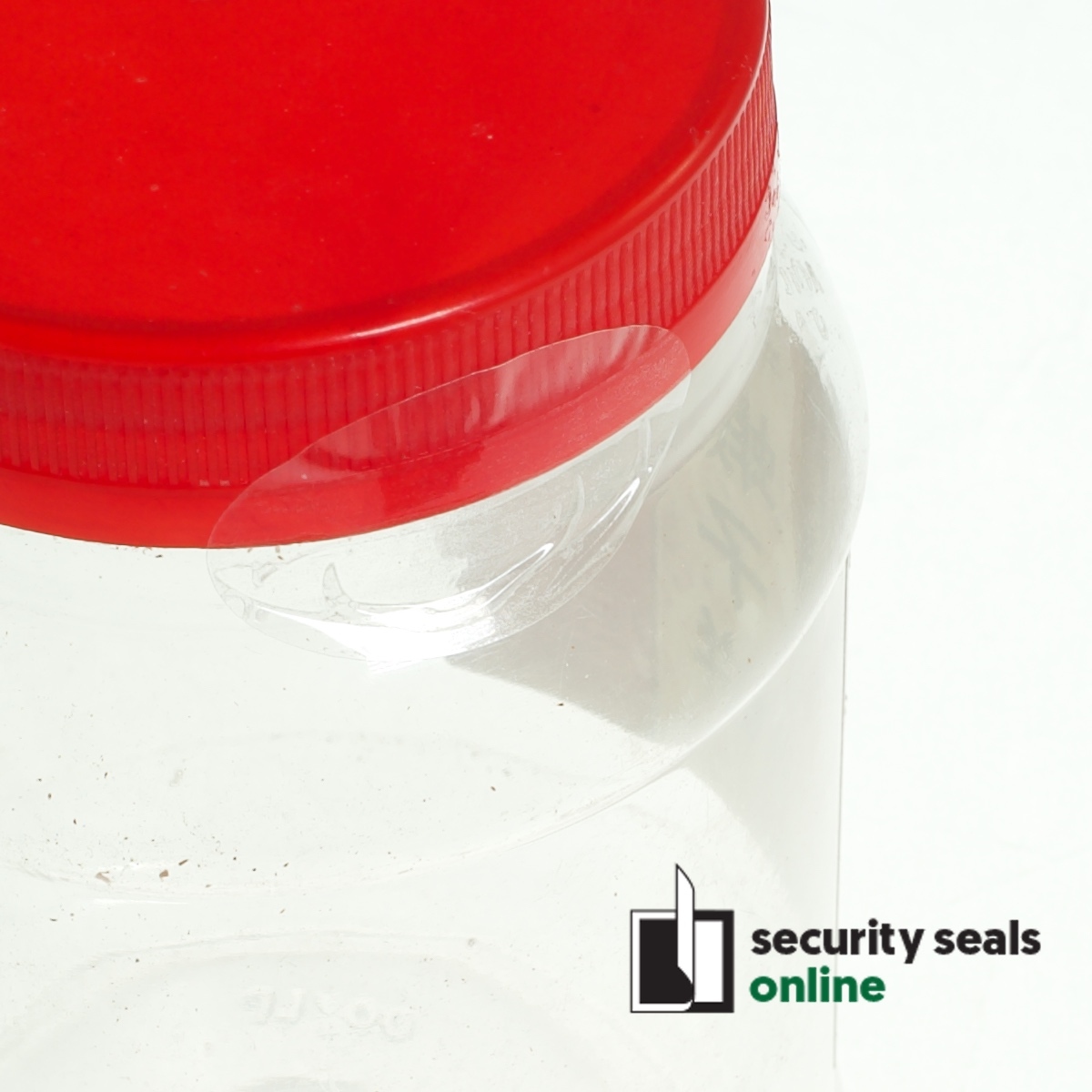 XSafe 50x30mm Oval Clear PartialTransfer tamper evident labels