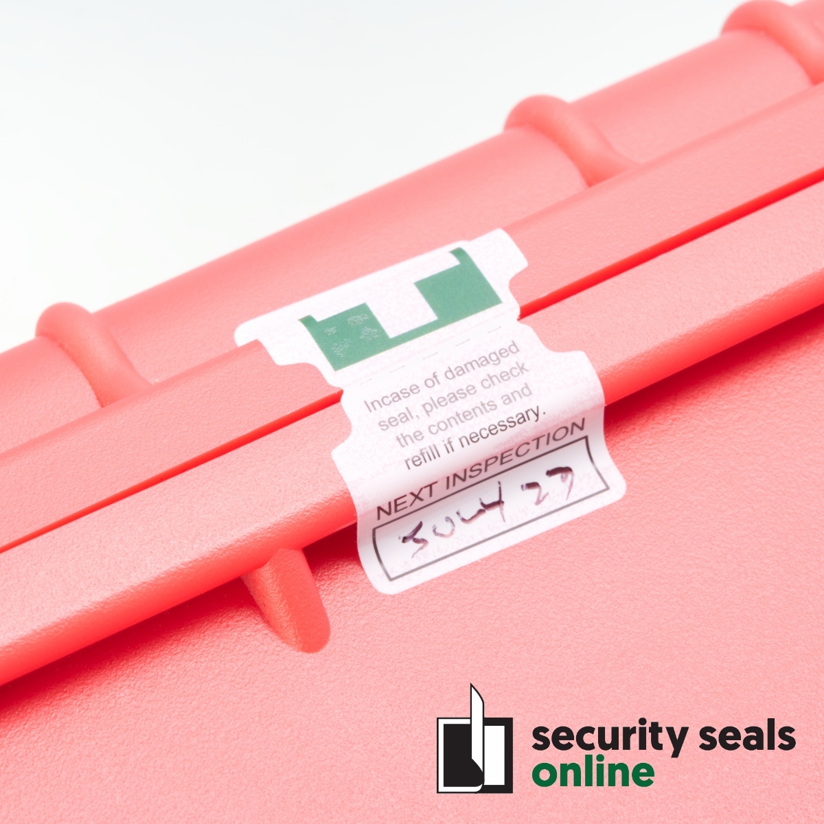XSafe 50x30mm TT First Aid Kit Security Seal Label Security Seals Online by BSealed