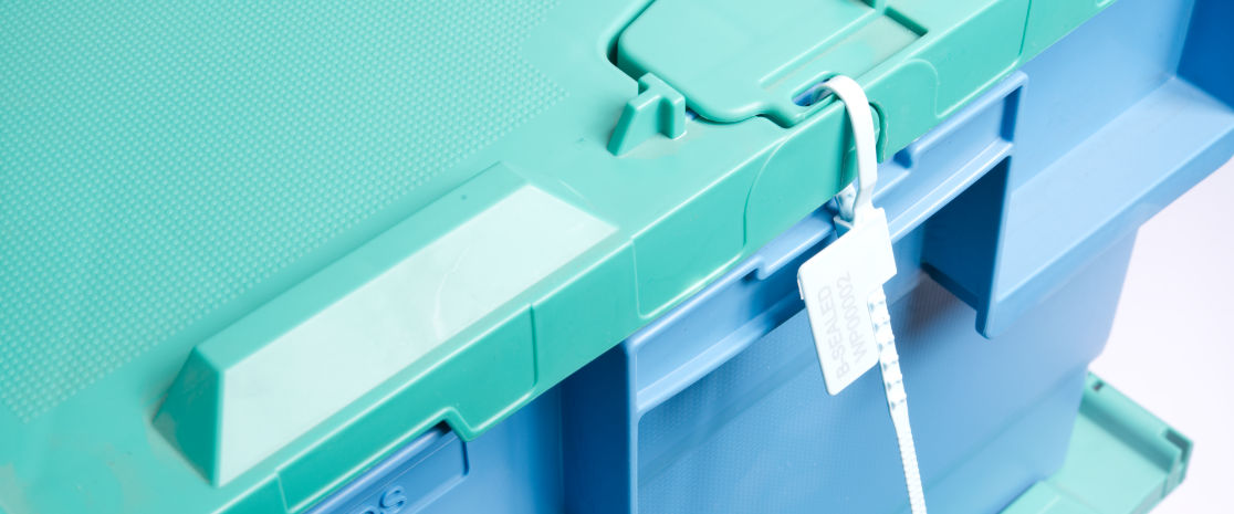 Designed with security tote boxes in mind.