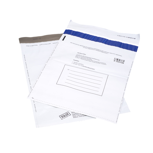 Medium A4 Security Bag BS2834 Opaque White