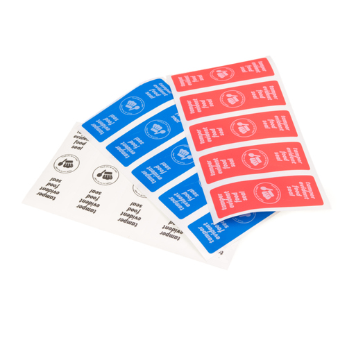 25x75mm Food security labels