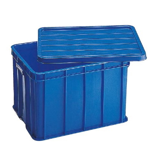 Solid Crate 632 x 427 x 383mm 76L with lid