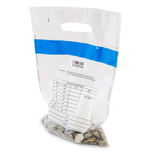 CB2442 240 x 420mm Coin Bags (Top Load)