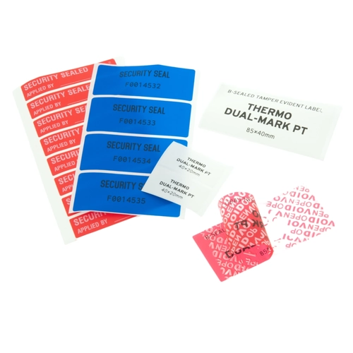 Thermo-mark security labels