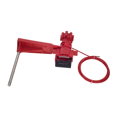 Universal Valve lockout with arm & coated cable