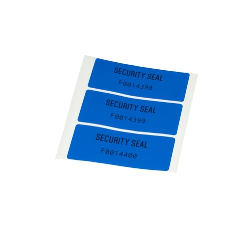 X-Safe 70x30mm Total-Transfer Label - Blue / Security Seal / Pack of 1,000
