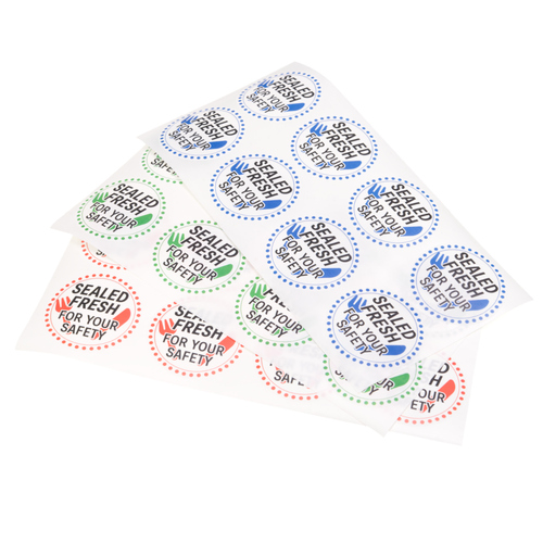 50mm Round Food security labels